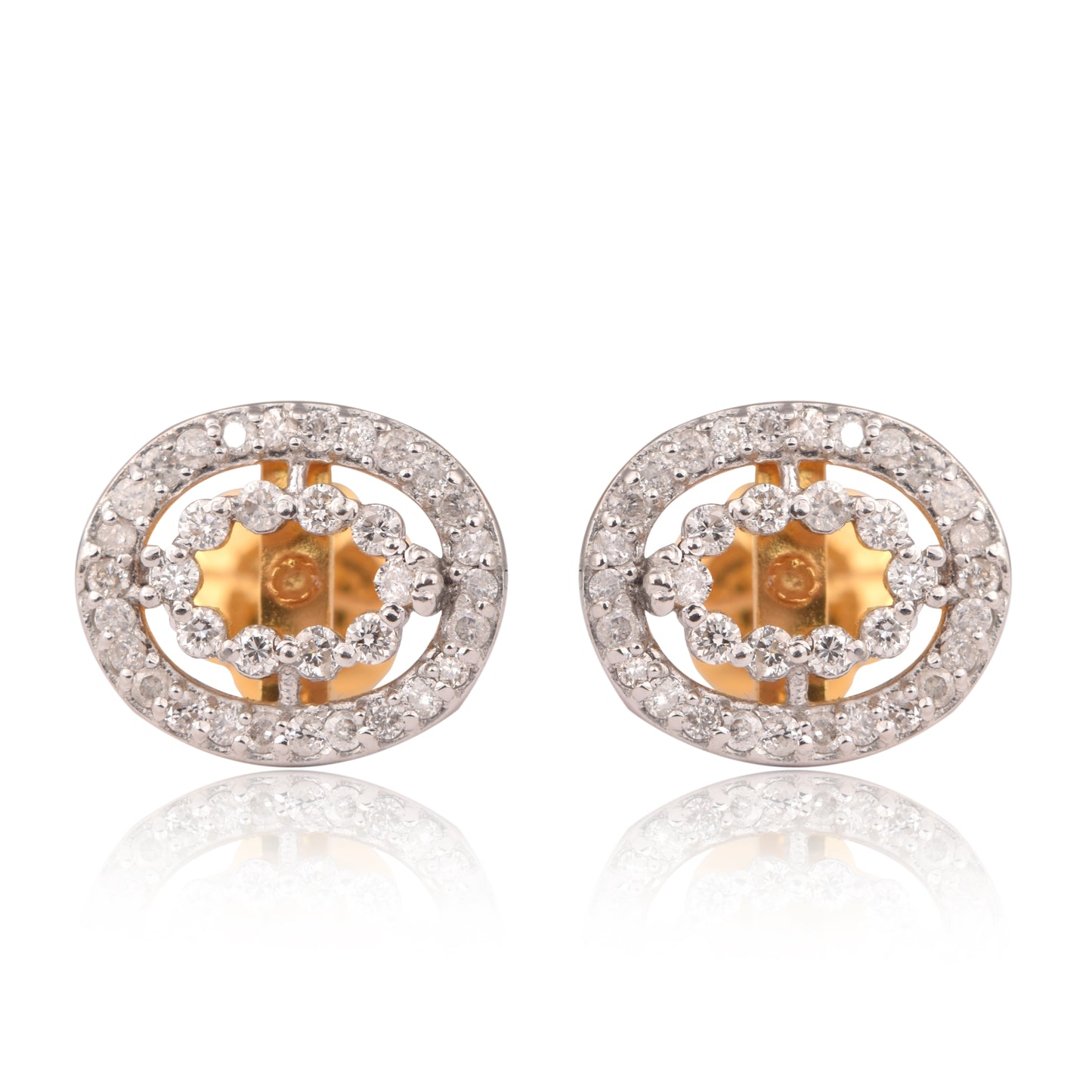 Oval Halo Diamond Tops