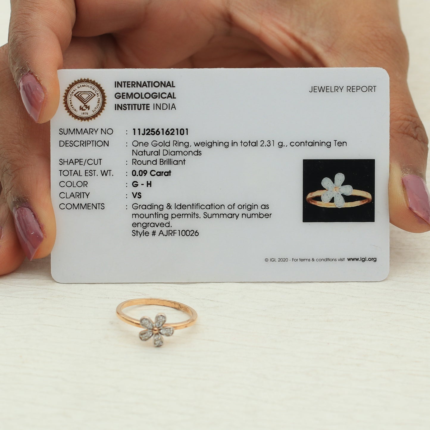 Fresh Floral Diamond Ladies Ring