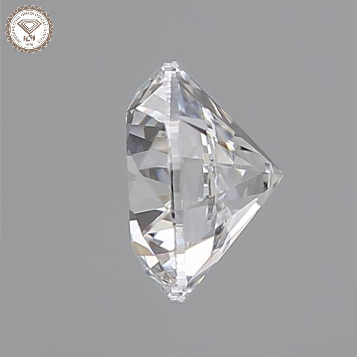 IGI Certified 2.7 Ct. Round Cut CVD Diamond F Color VS1 Clarity