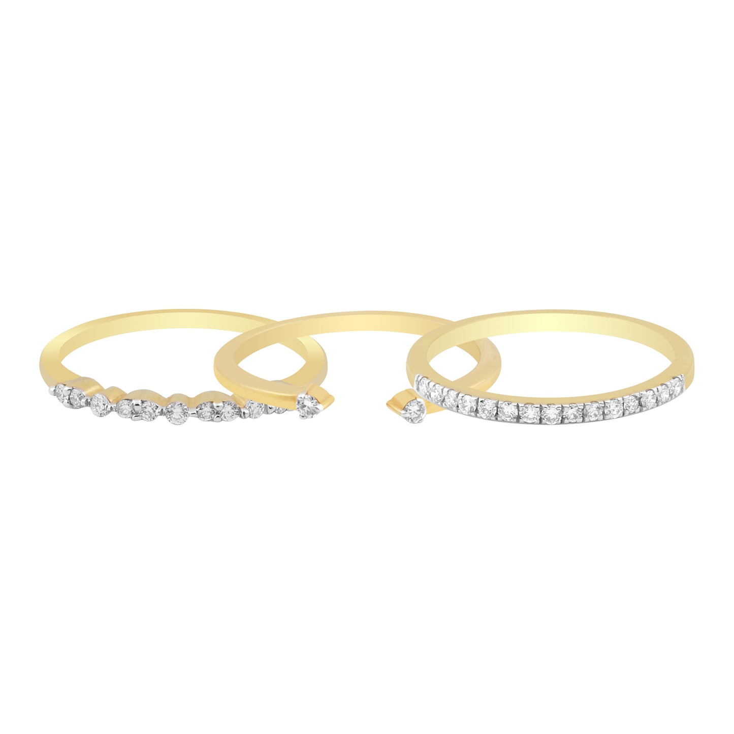 Trio Harmony Diamond Ring