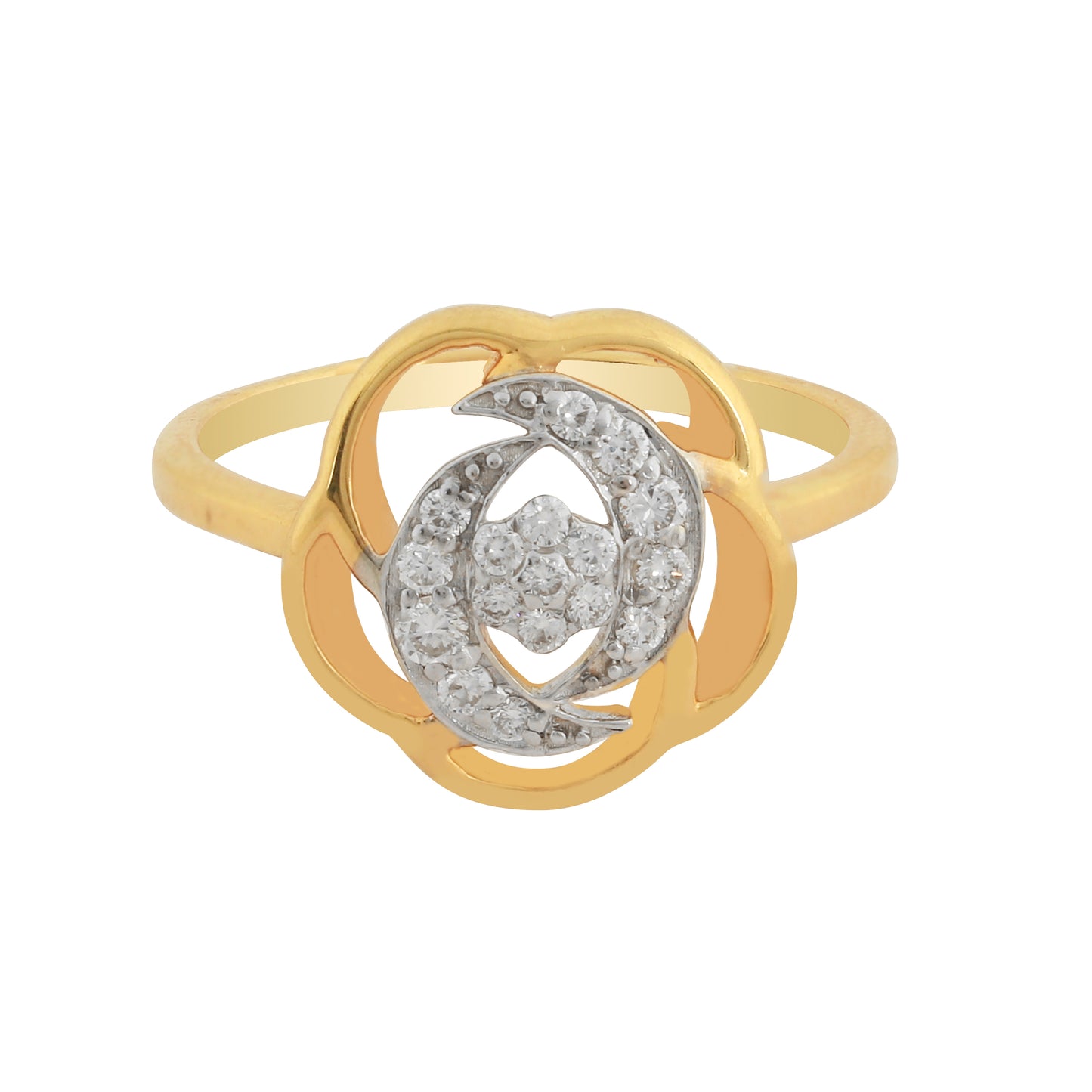 Floral Diamond Ladies Ring