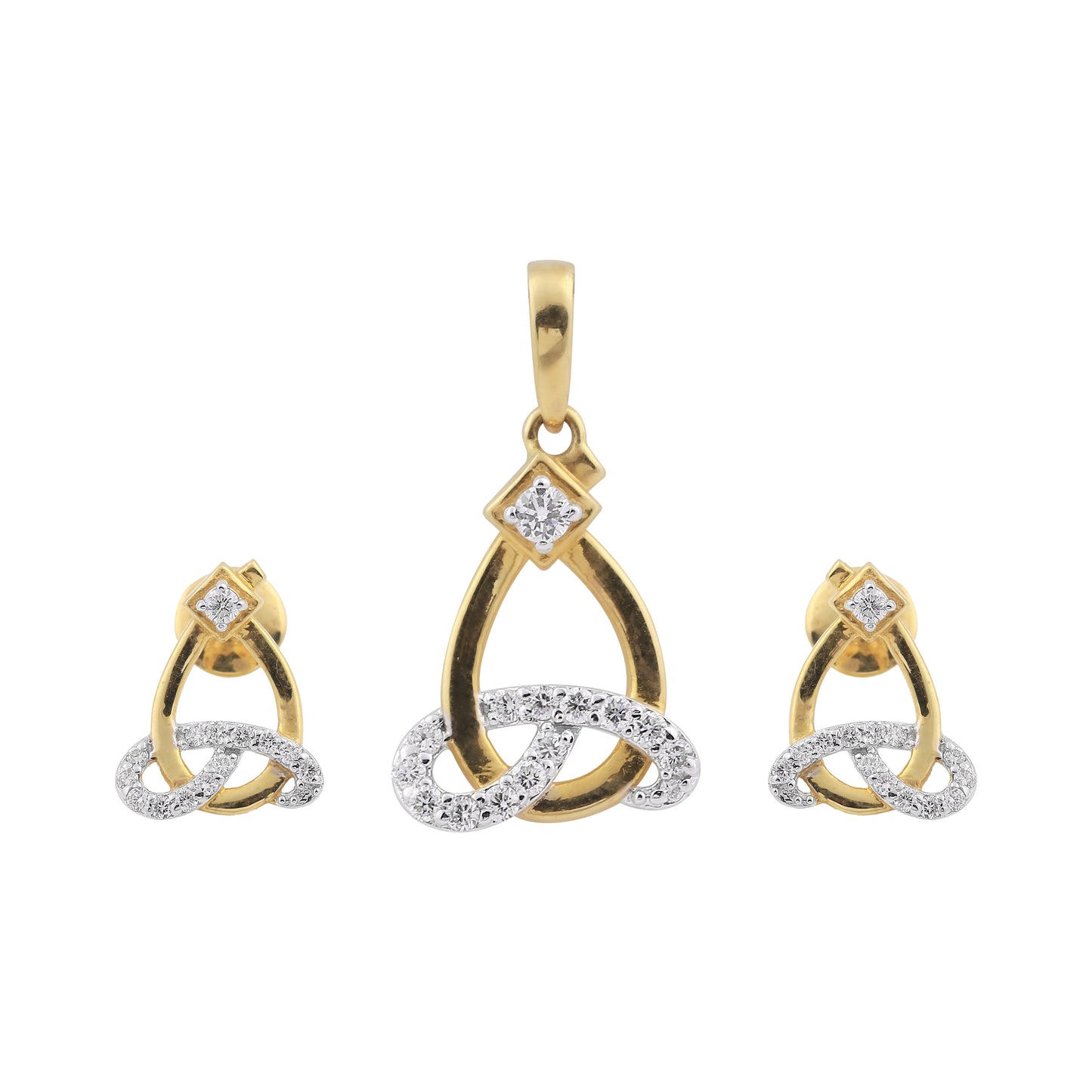 Eternal Embrace Diamond Pendant Set