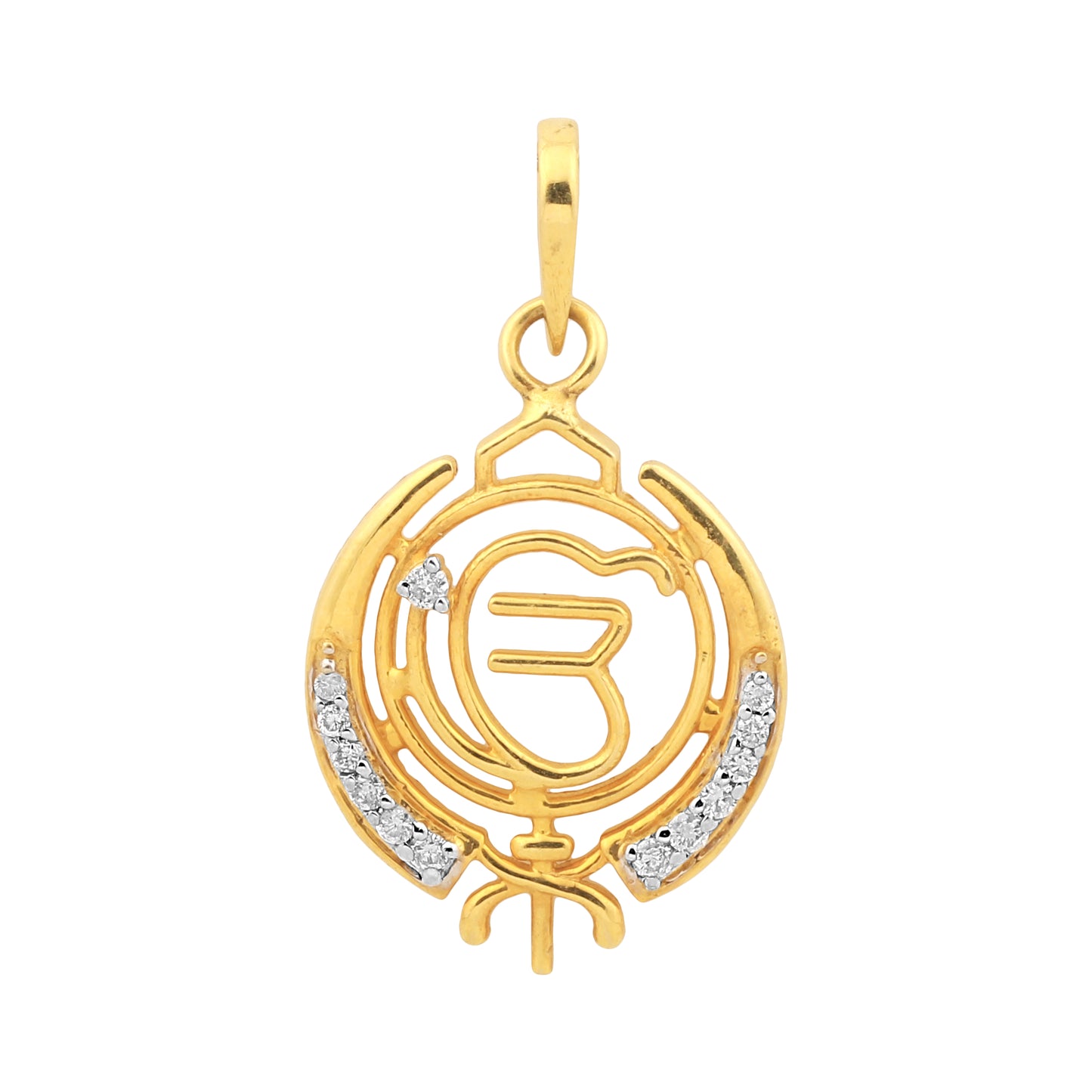 Eternal Grace Diamond Ik Onkar Pendant