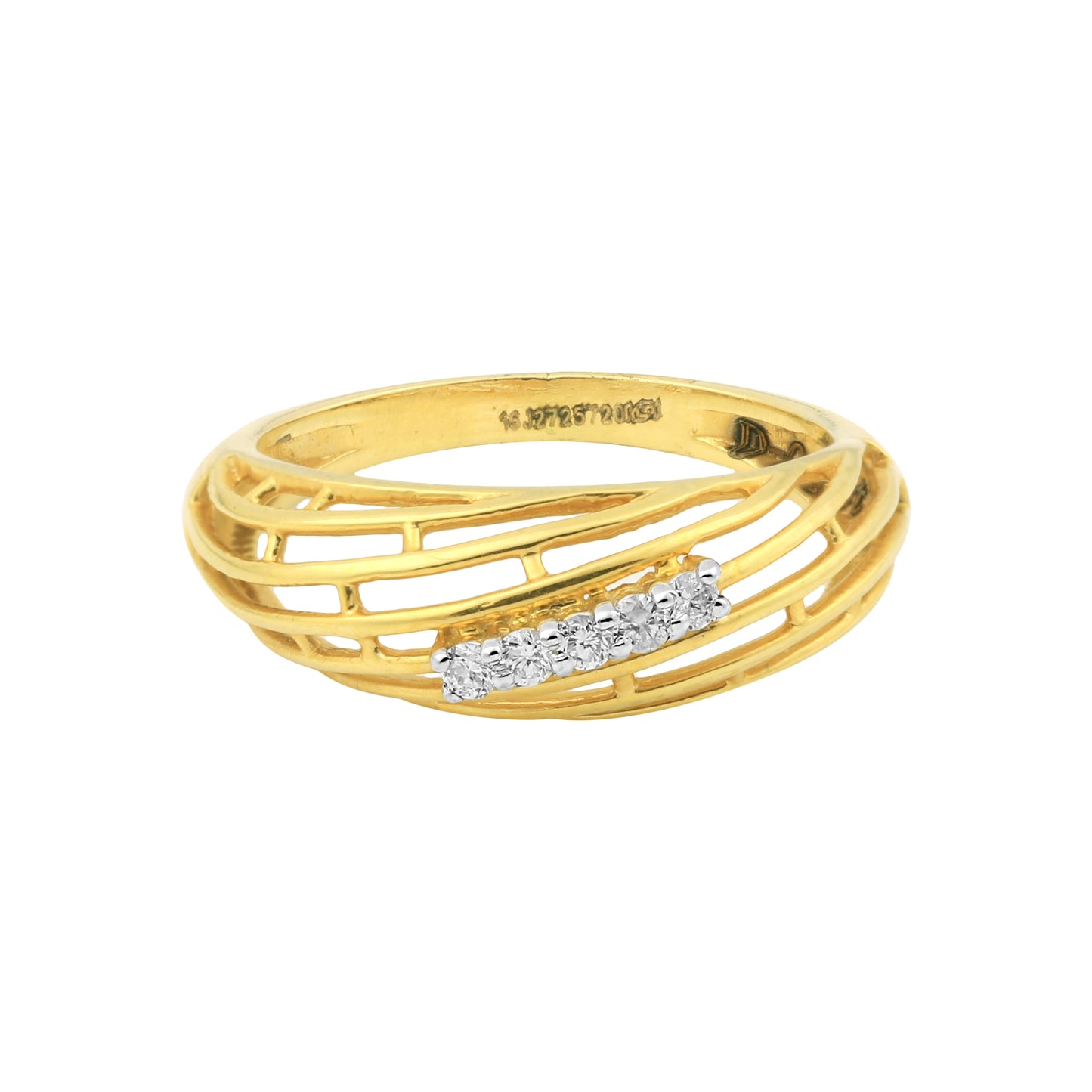 Minimal Diamond Ladies Ring
