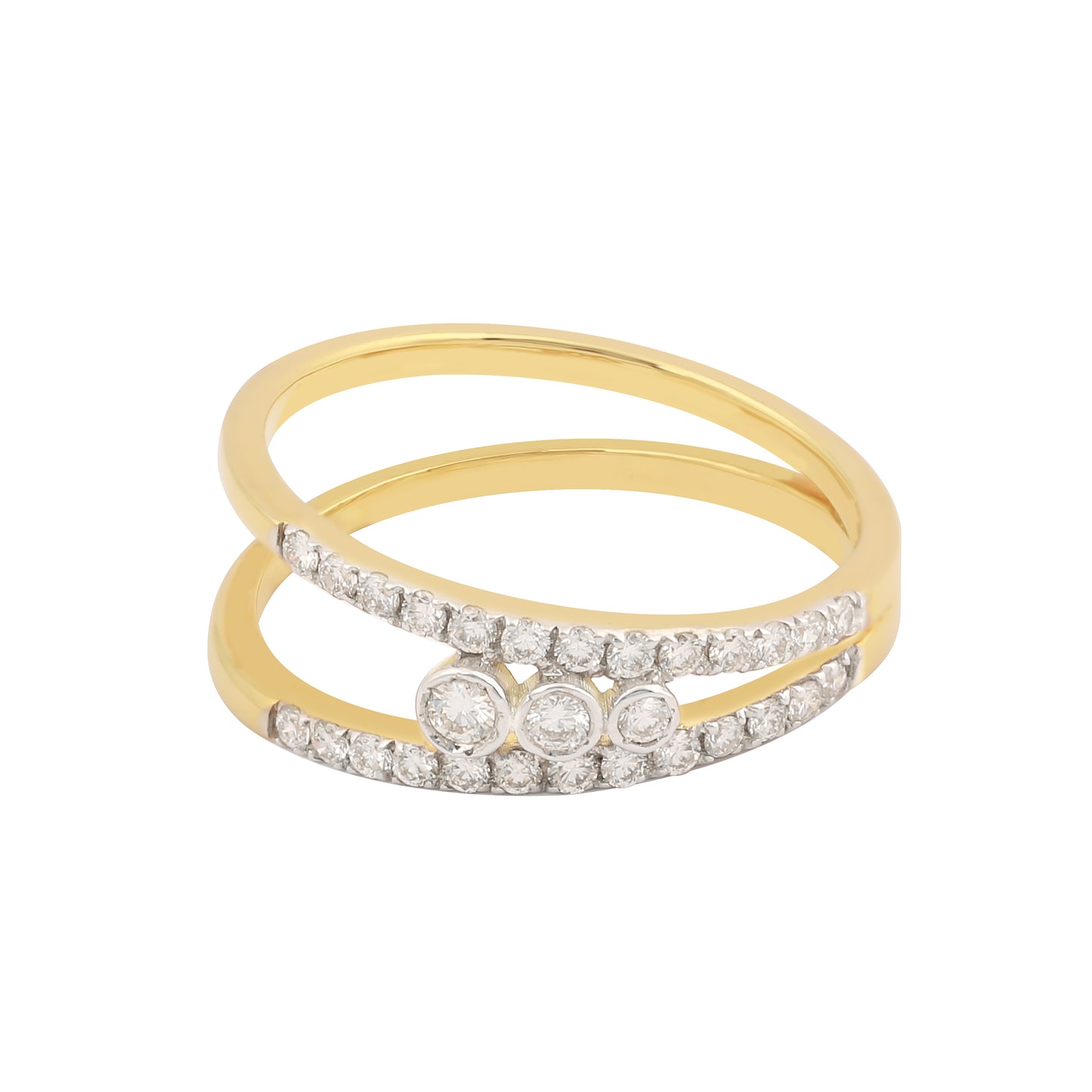 Radiant Rows Diamond Ring