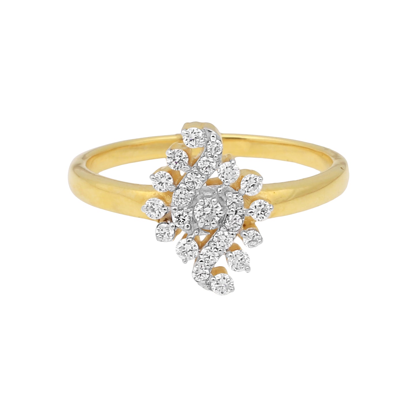 Yellow Gold Serene Diamond Ring