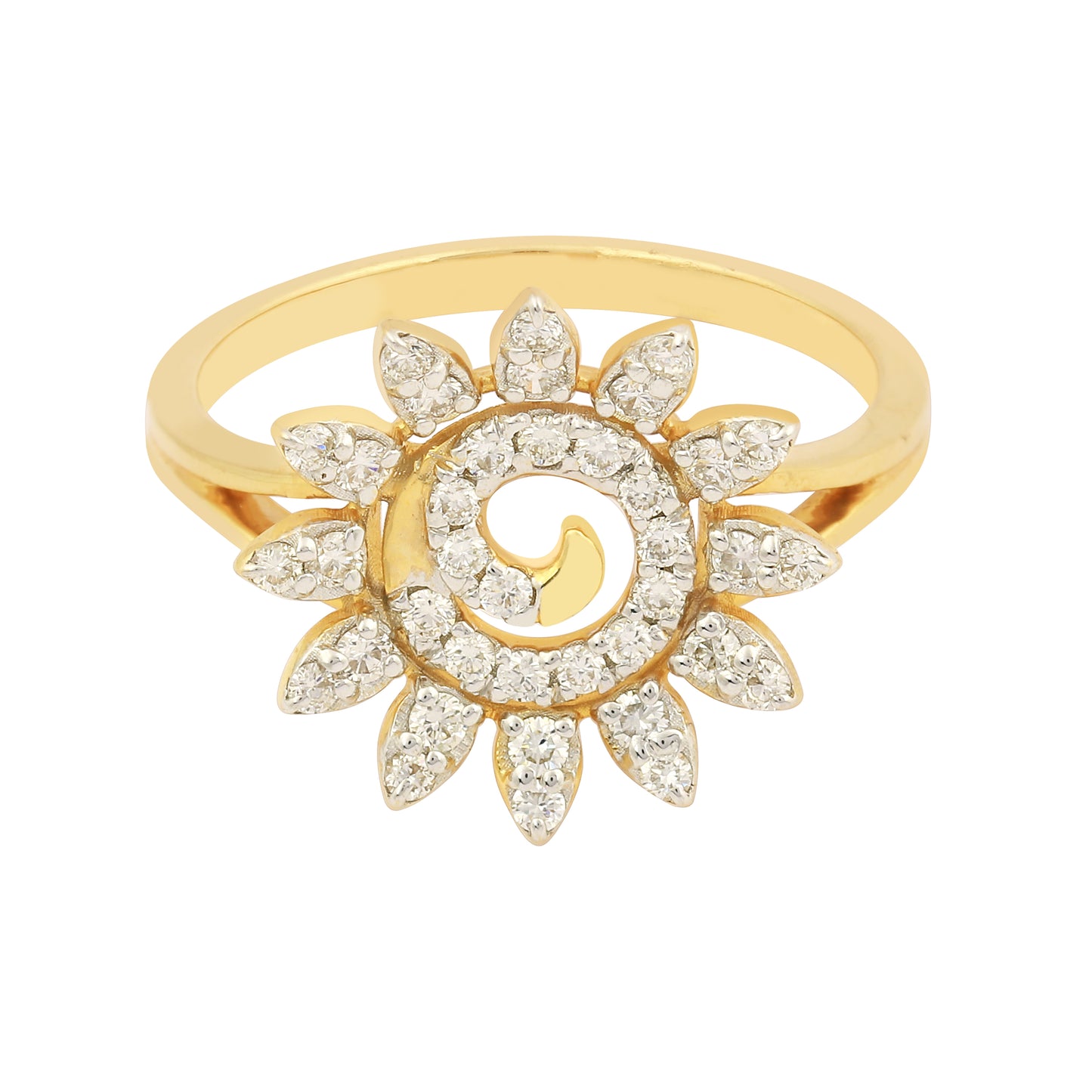 Designer Floral Diamond Ladies Ring