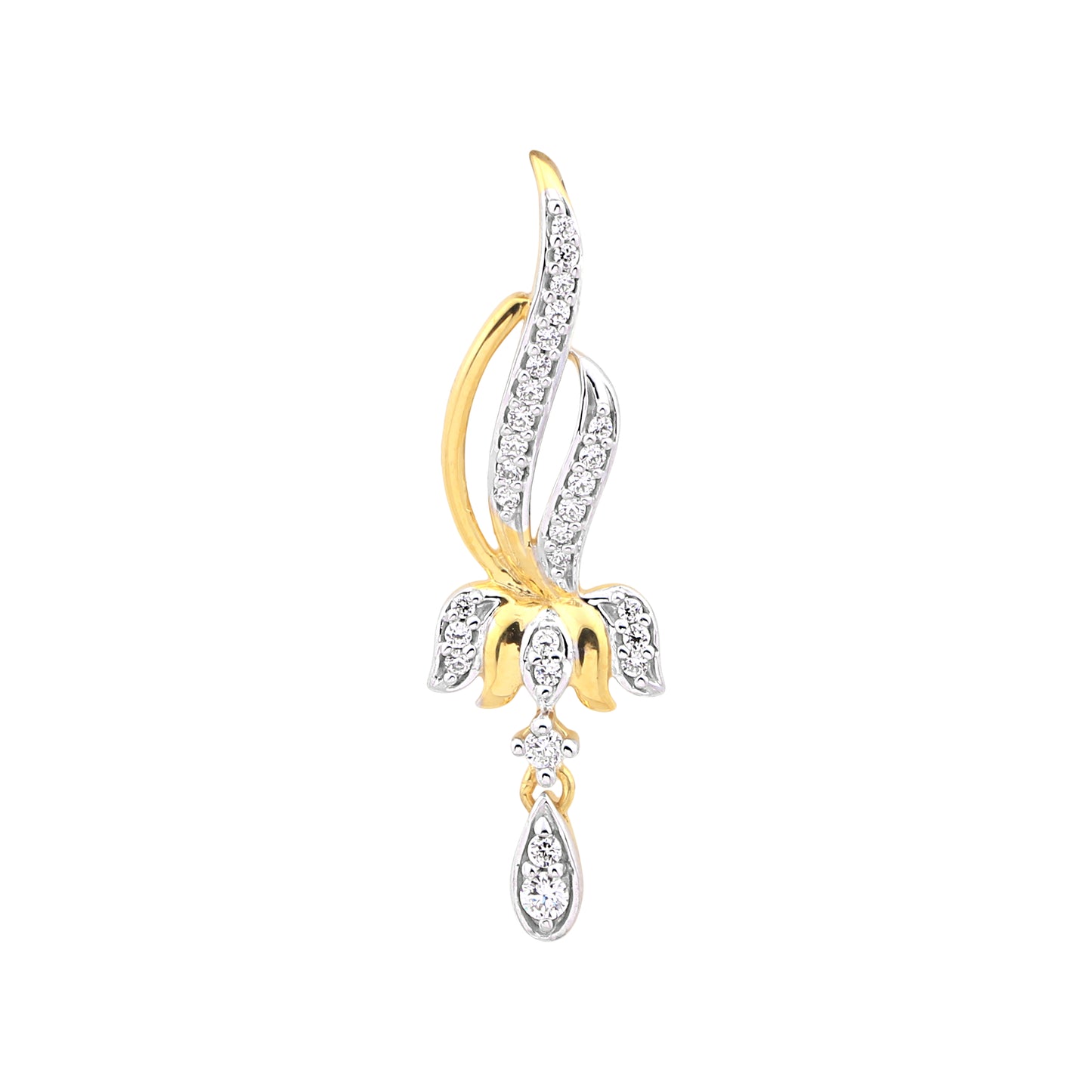 Floral-Inspired Diamond Pendant