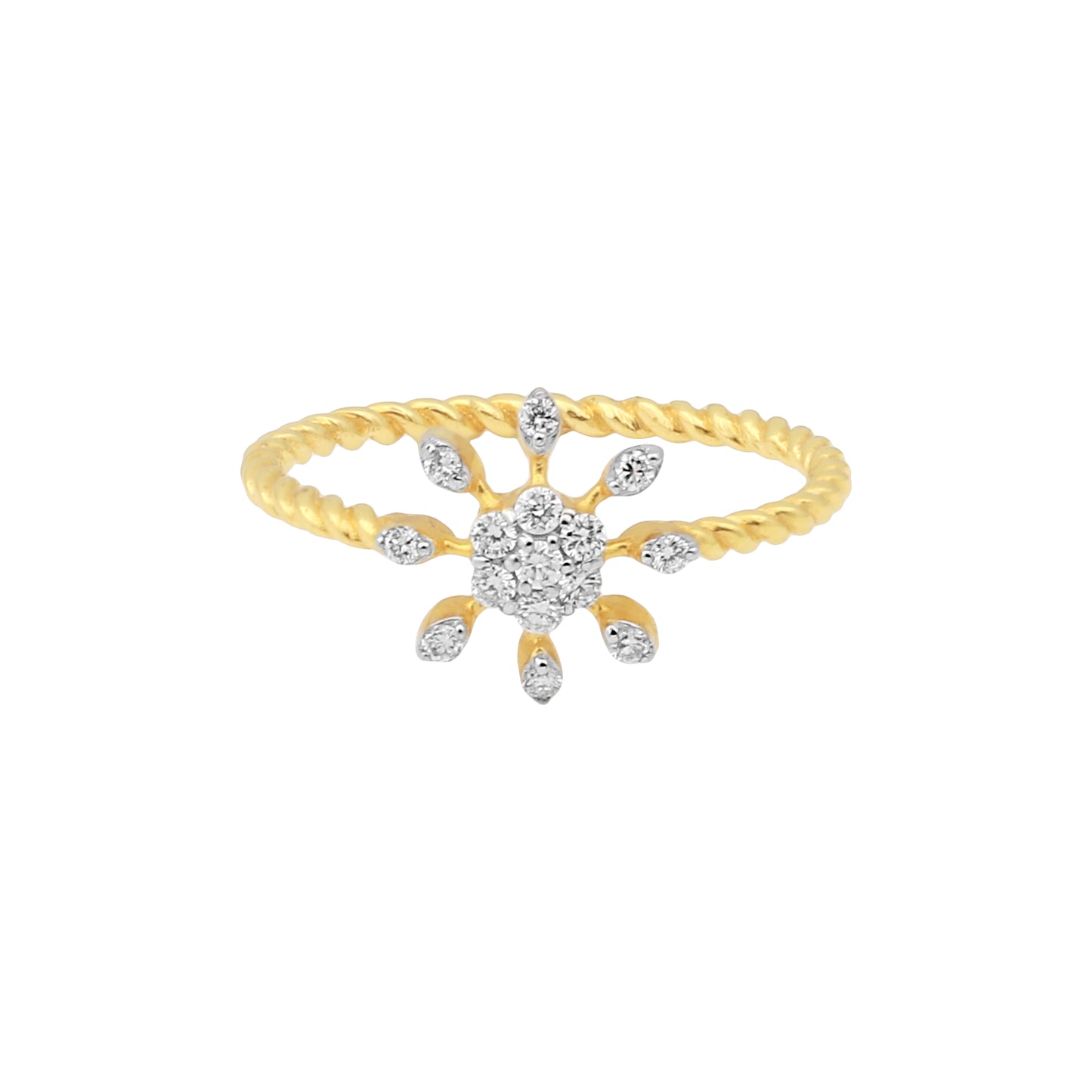 Diamond Floral Ring for Women