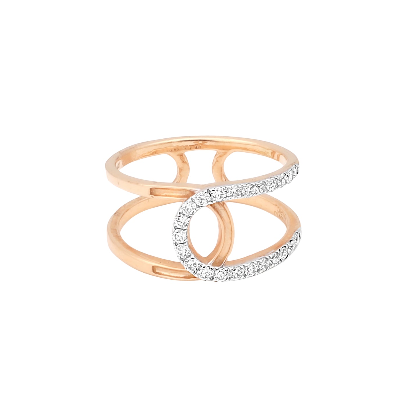 Diamond Open Loop Ring