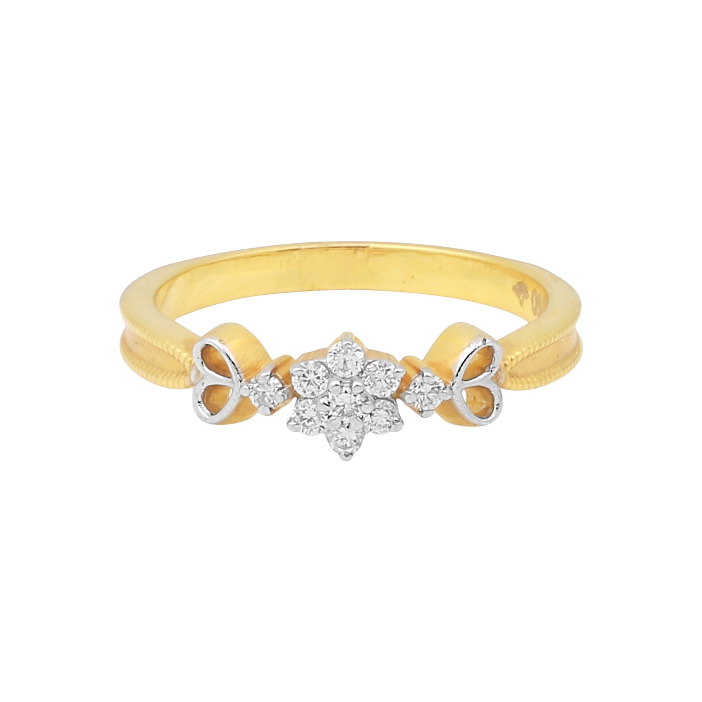 Delicate Diamond Flower Ring