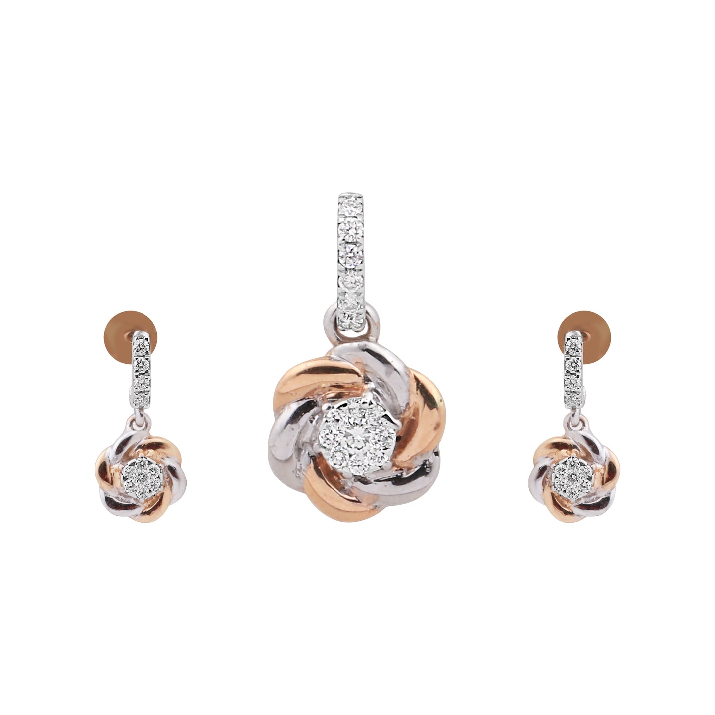 Natural G-H-I VS Diamond Pendant 0.68 ct IGI Certified 18K Gold Necklace