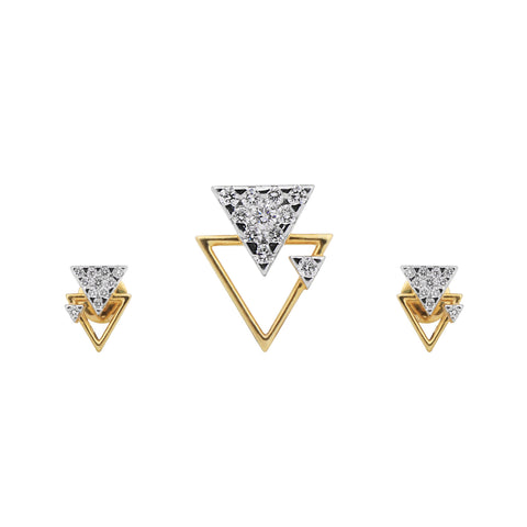 IGI Certified Natural G-H-I VS Diamond Pendant 1.12 ct 18K Gold Necklace