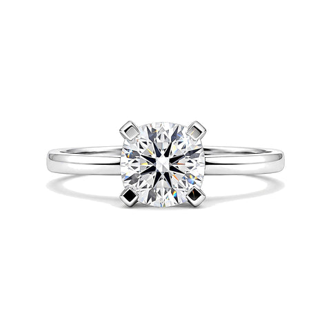 2.60 Ct Cushion Cut Lab Grown Diamond Ring — VS1 Clarity, 18k Gold Vermeil