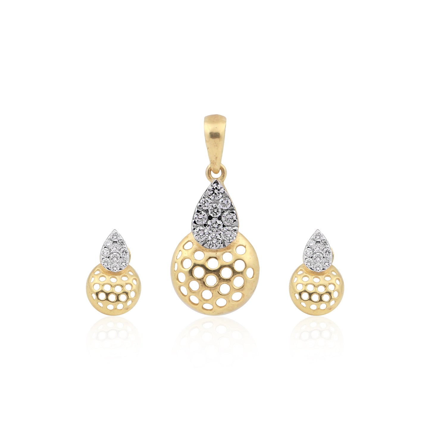 Luxury 18K Gold Diamond Pendant Set 0.66 Ct G-H VS – Elegant Jewellery Gift