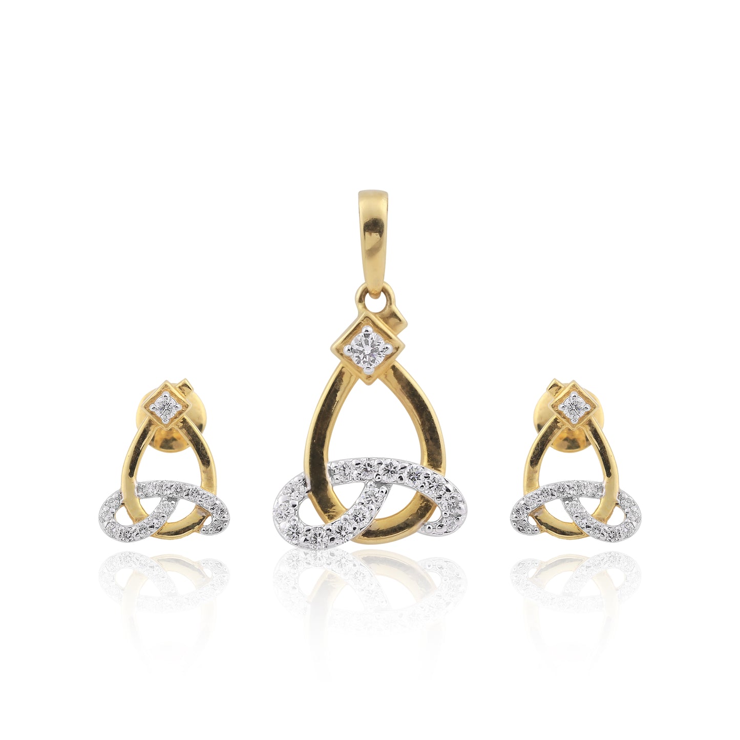 Eternal Embrace Diamond Pendant Set