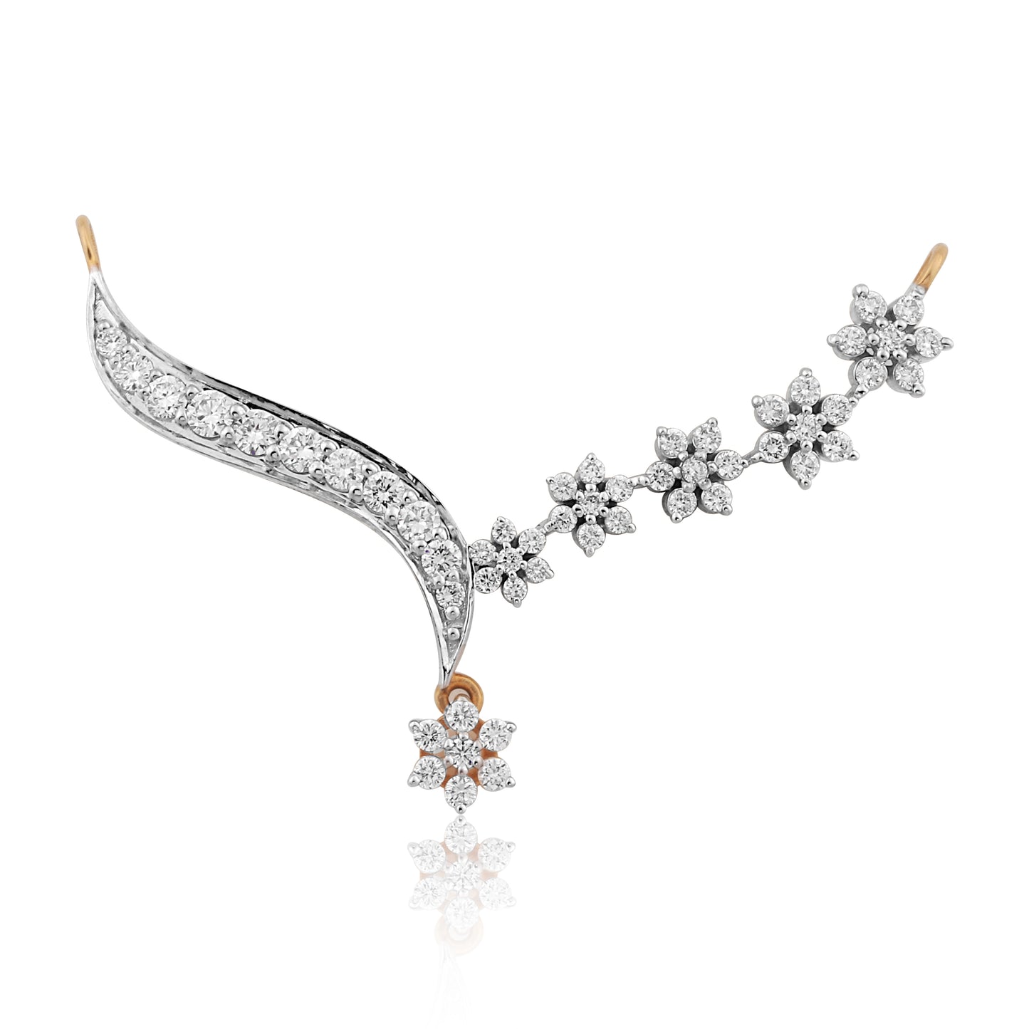 Floral Cascade Diamond Pendant