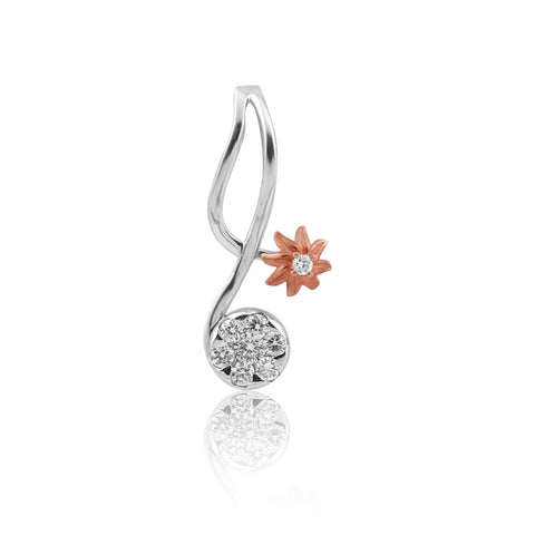 0.16 Ct IGI Certified Natural Diamond Necklace Pendant in 18K Gold