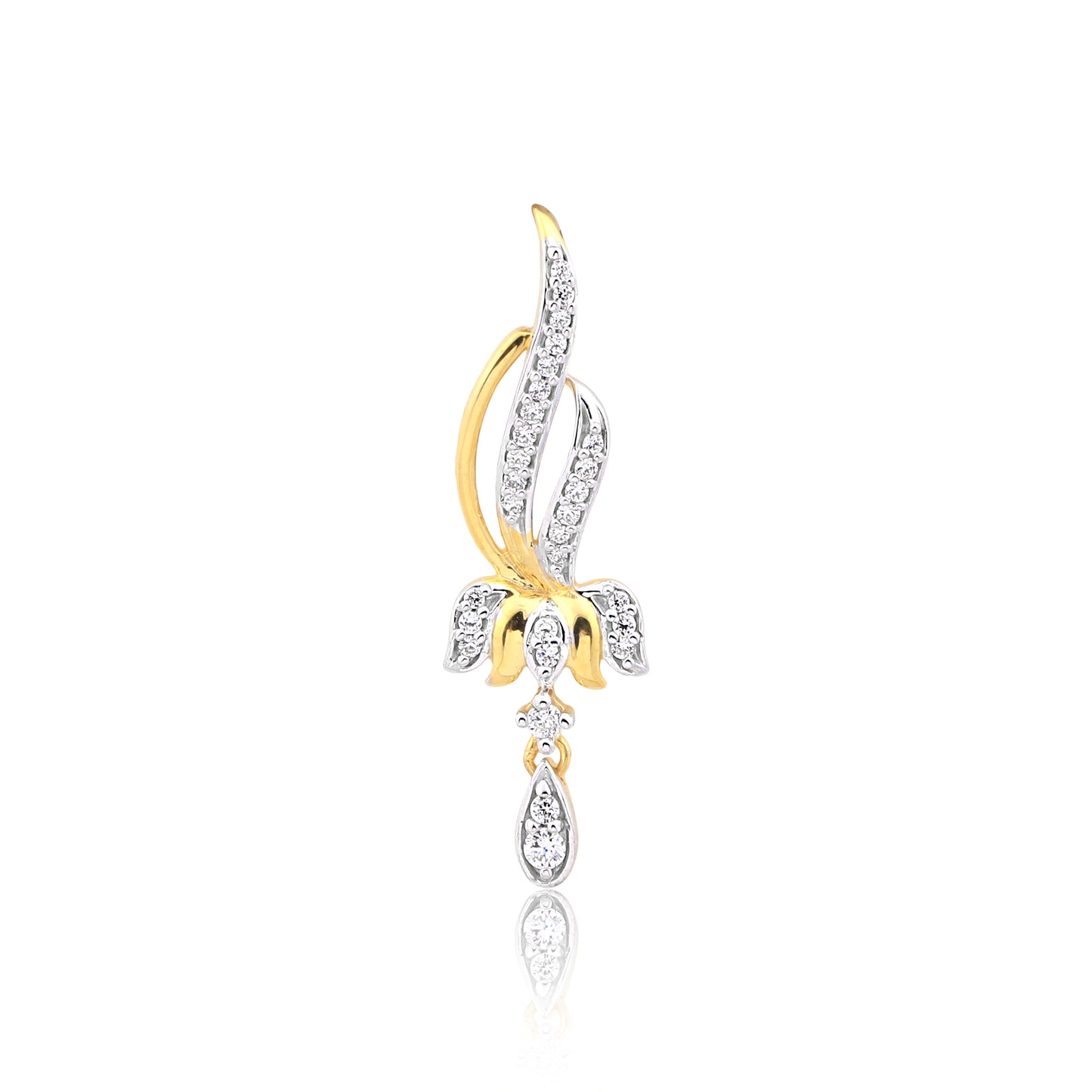 Floral-Inspired Diamond Pendant