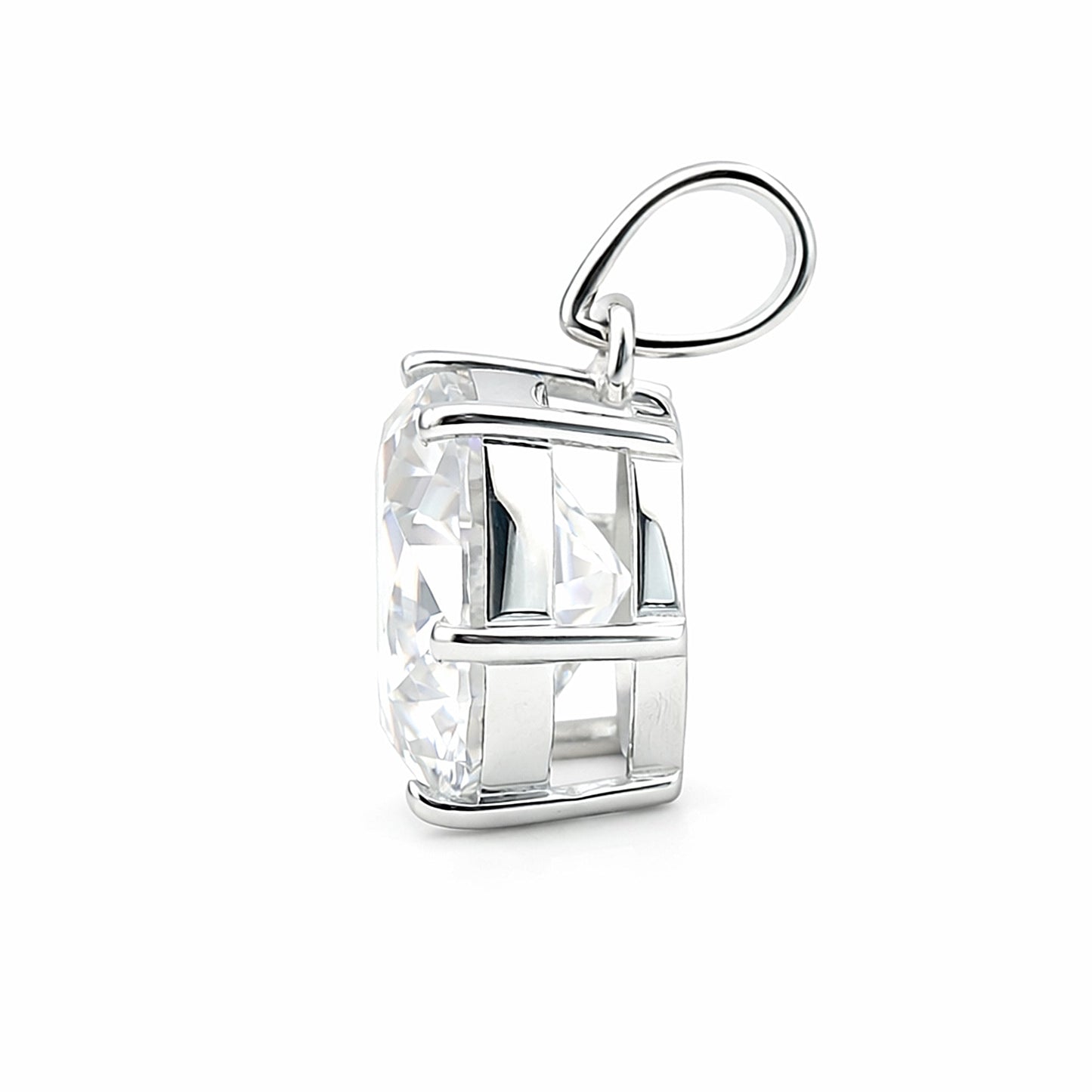 20 ct DEW F VS1 Moissanite Pendant in Gold Vermeil – Perfect Gift for Her This Fall