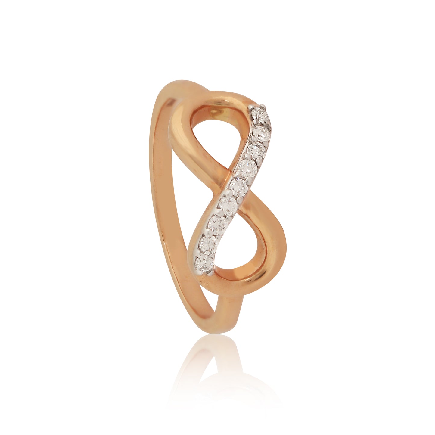 Crossover Diamond Ladies Ring