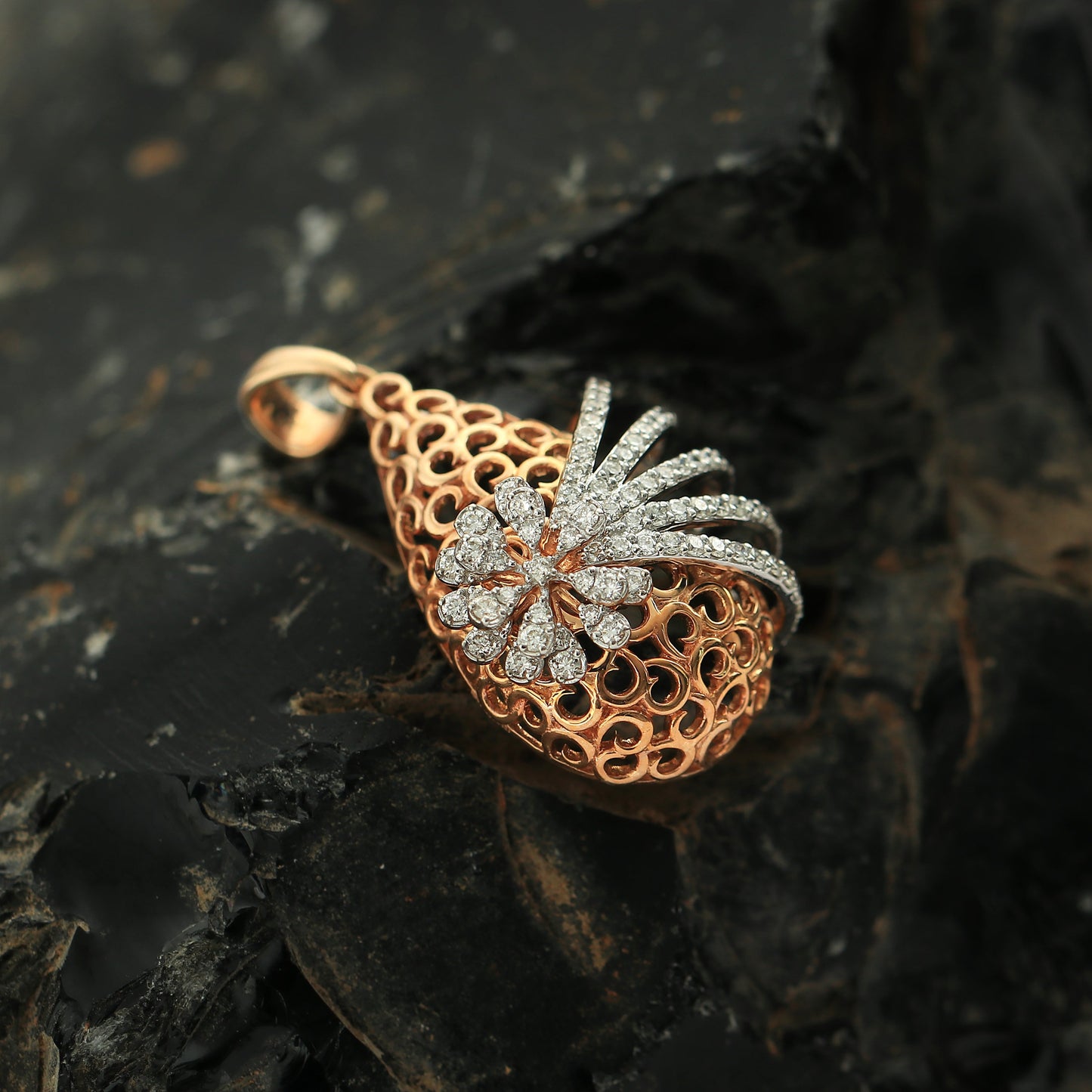 0.88ct Natural Diamond Pendant Necklace