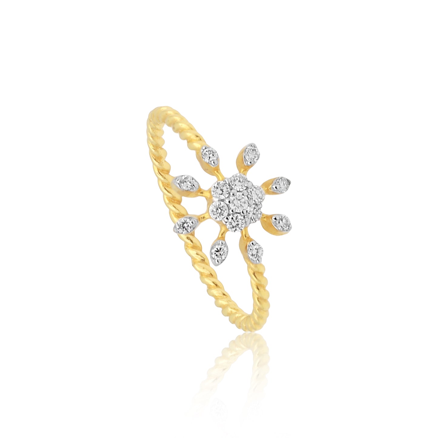 Diamond Floral Ring for Women