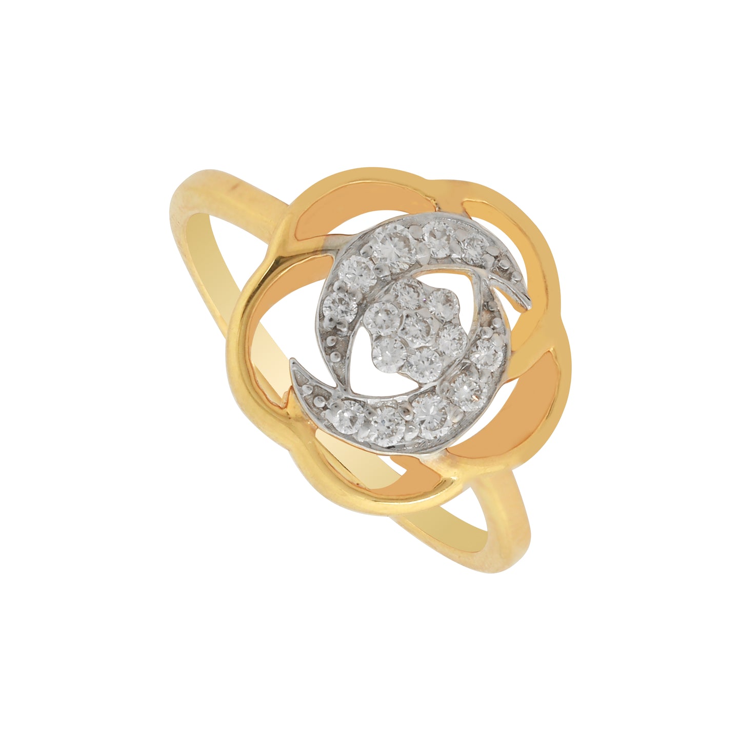 Floral Diamond Ladies Ring