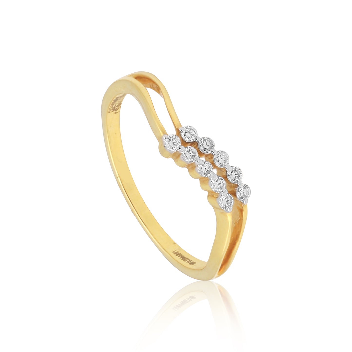 Gold Delicate Midi Cocktail Ring