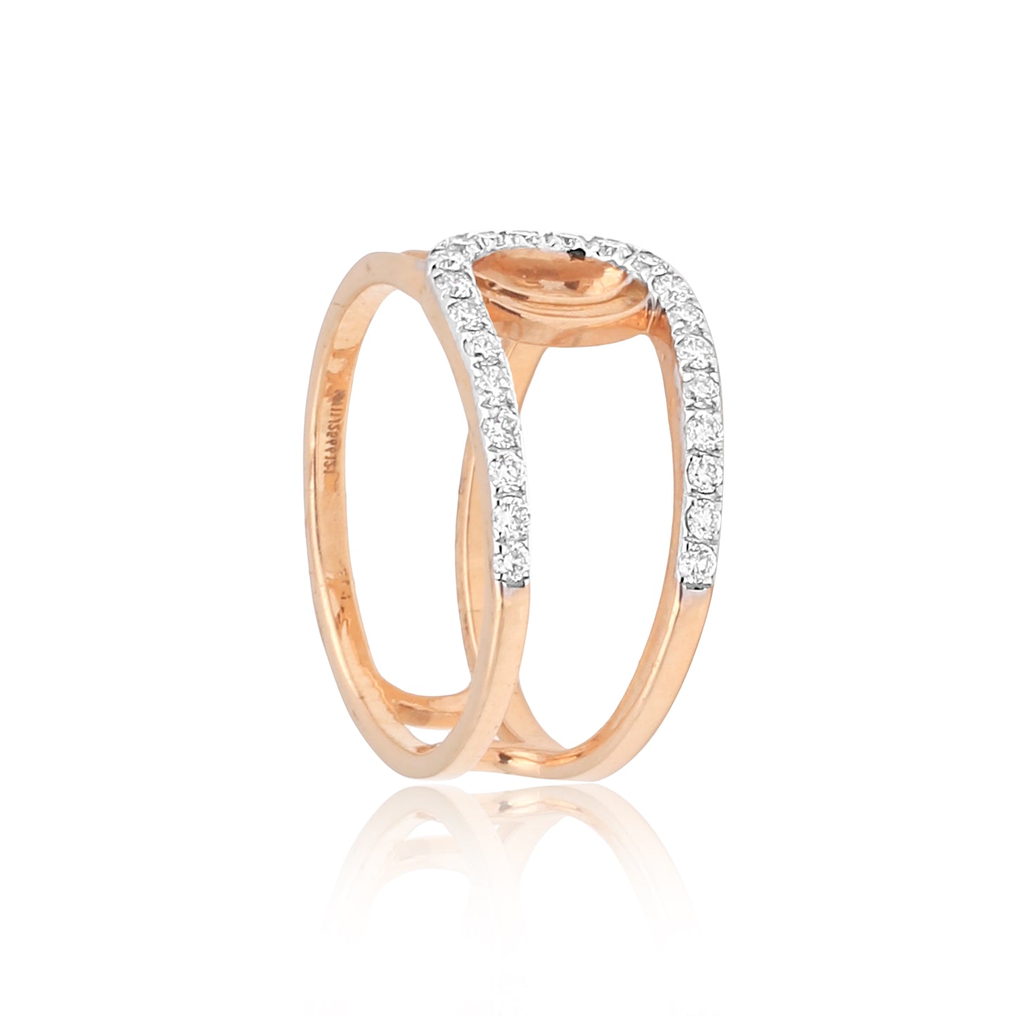 Diamond Open Loop Ring