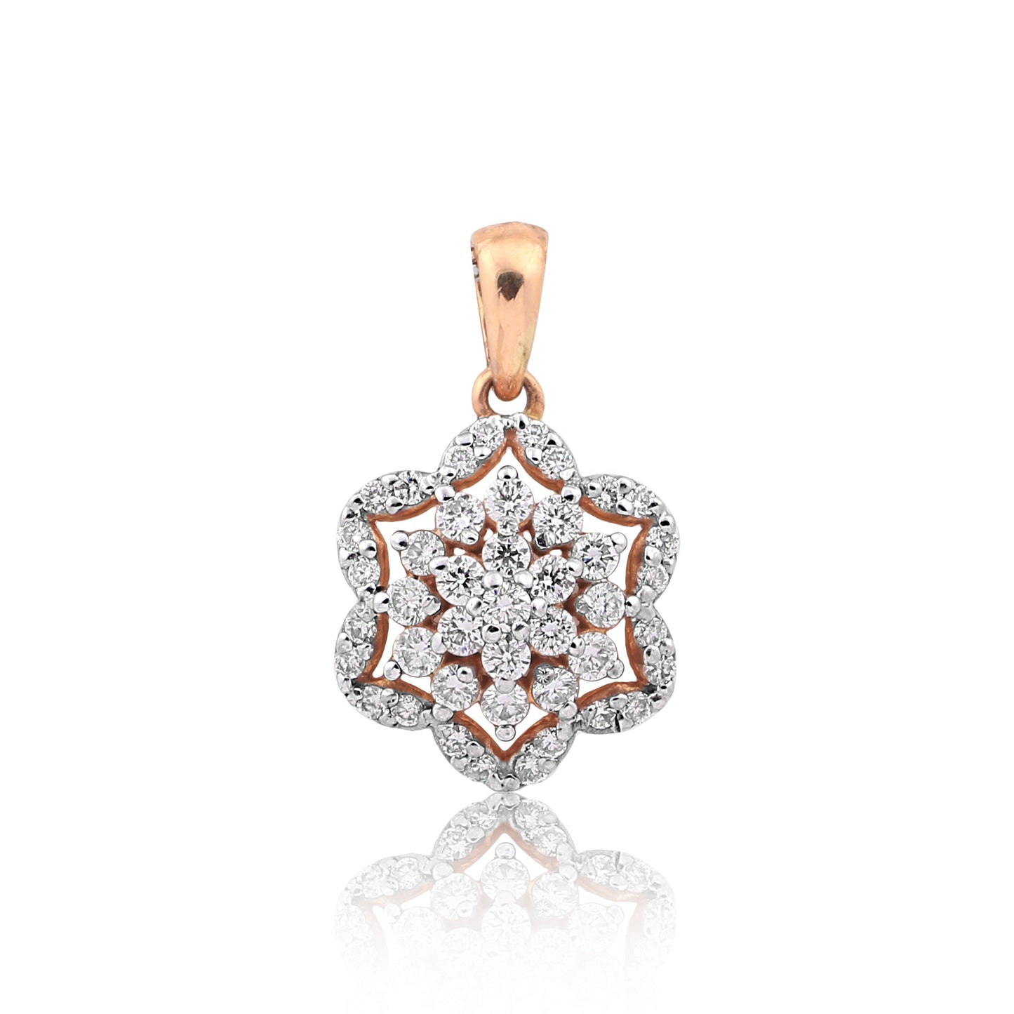 0.69 Ct IGI Certified Natural Diamond Pendant in 18K Gold Jewellery for Women