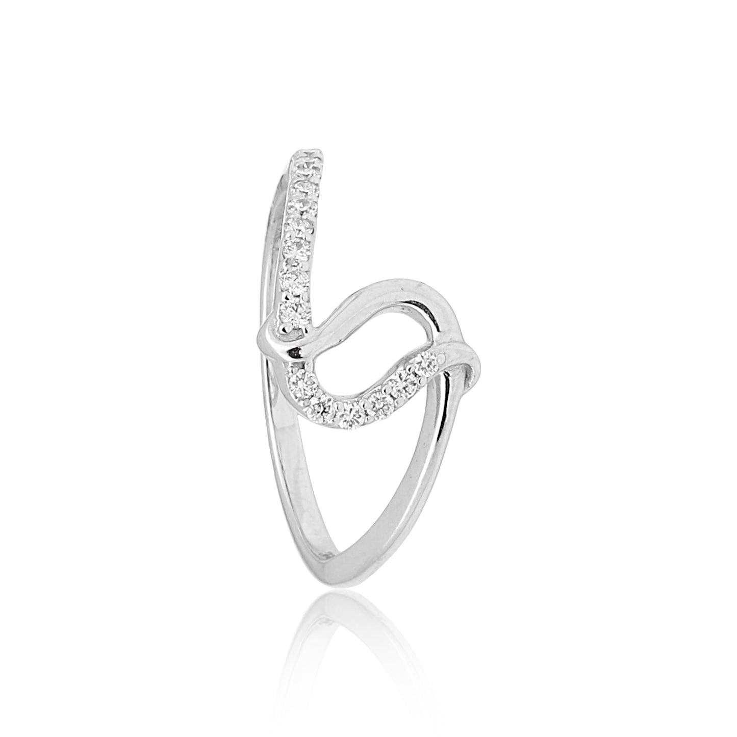 Elegant Diamond Knot Ring