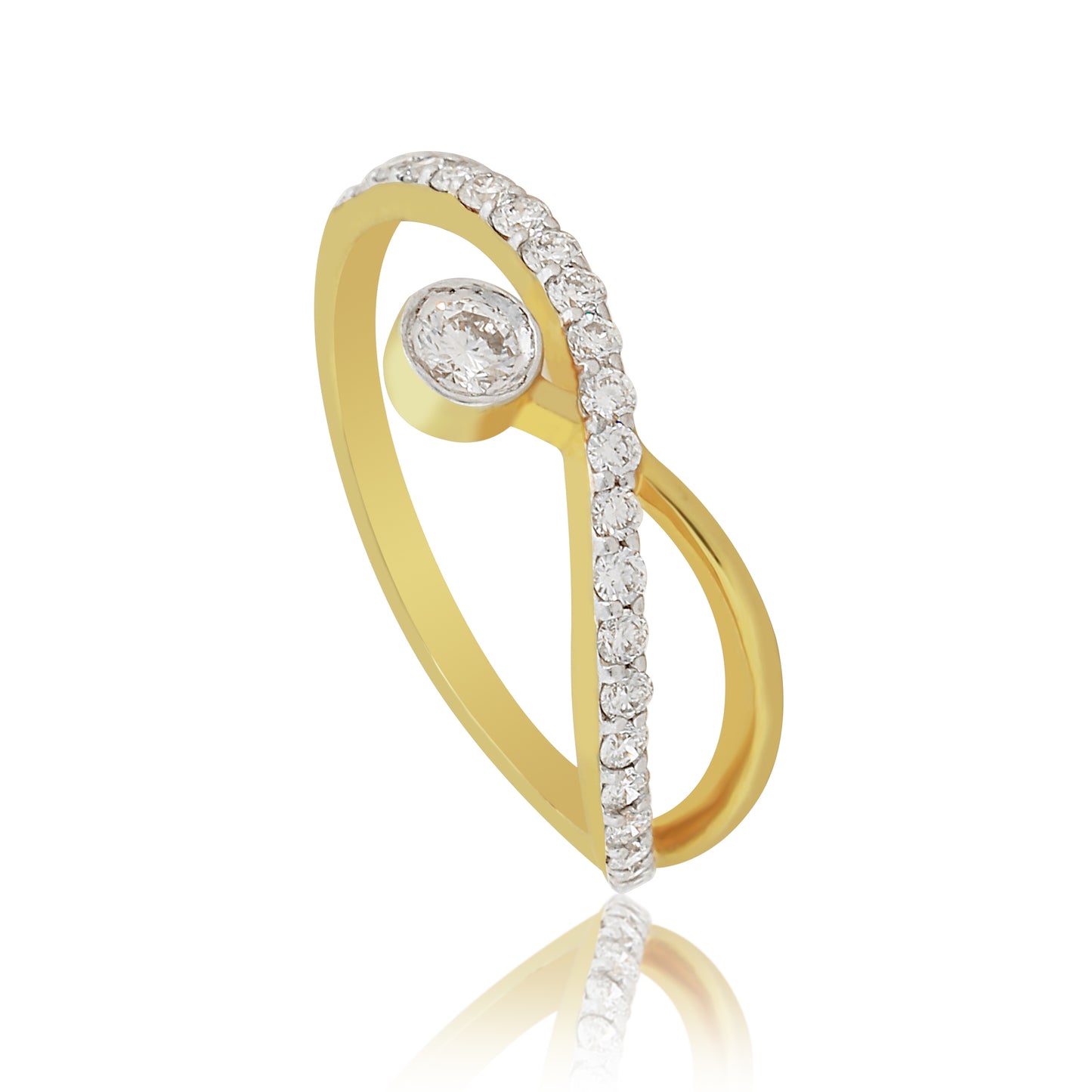 Infinity Twist Diamond Ring