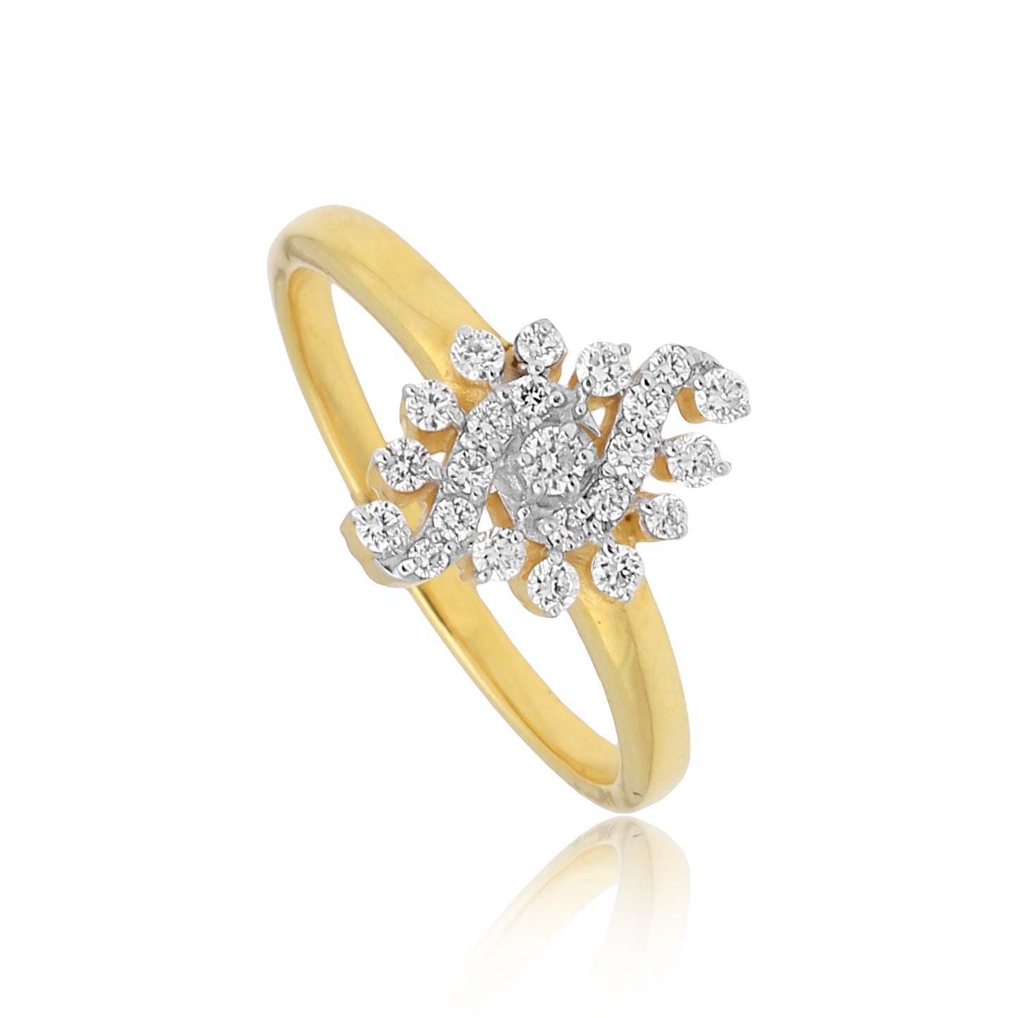 Yellow Gold Serene Diamond Ring