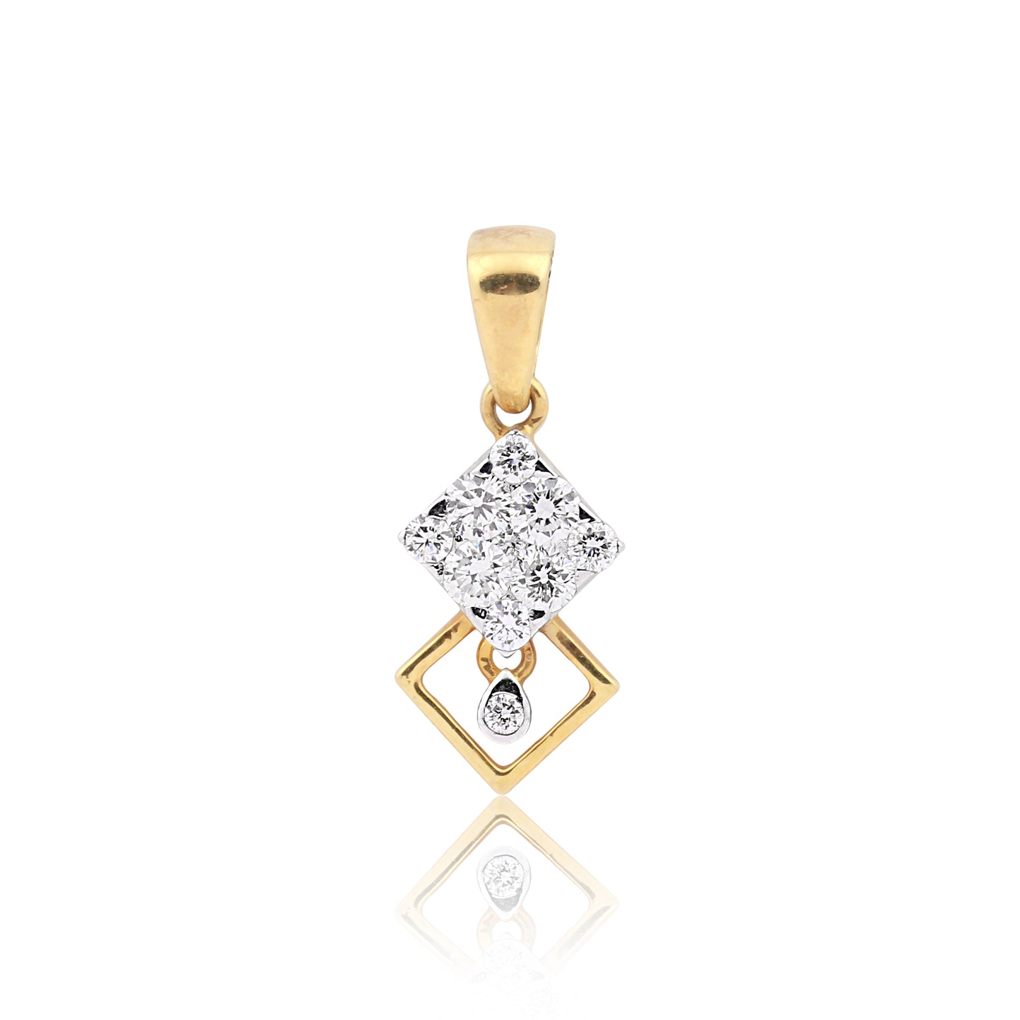 Geometric Diamond Pendant