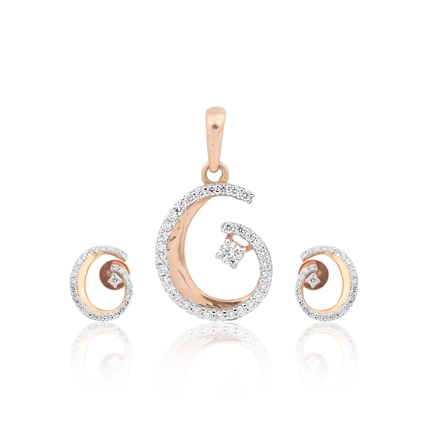 Celestia Crescent Diamond Pendant