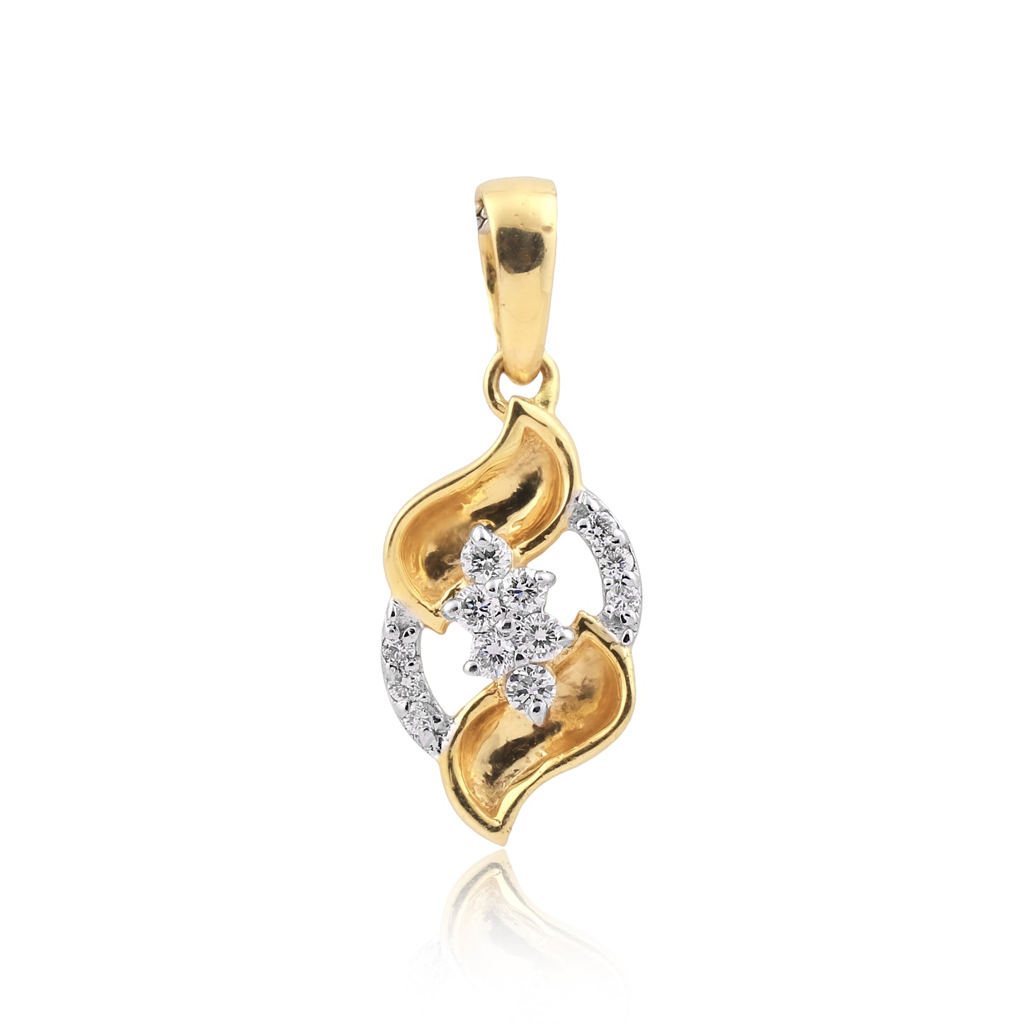 Elegant Floral Diamond Pendant