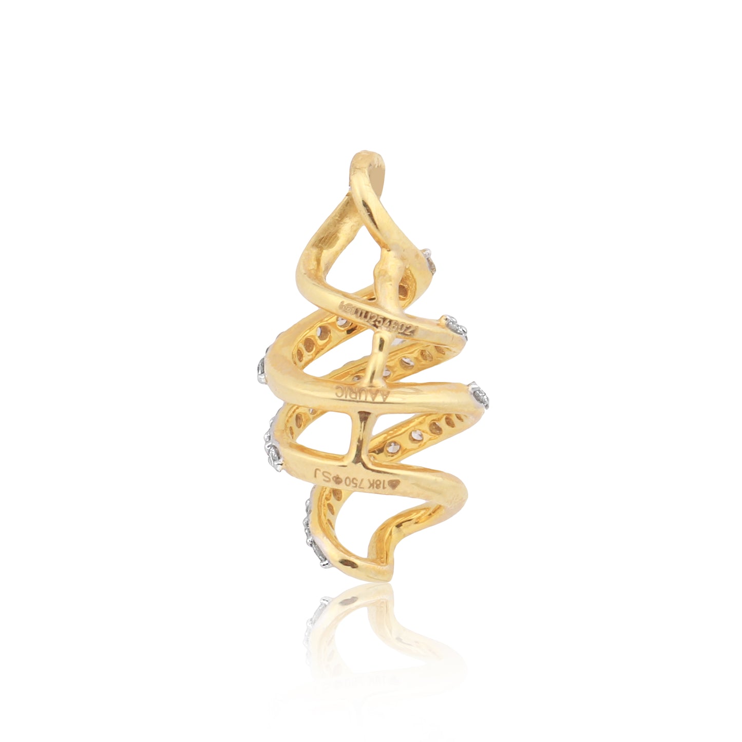Swirl Design Diamond Pendant