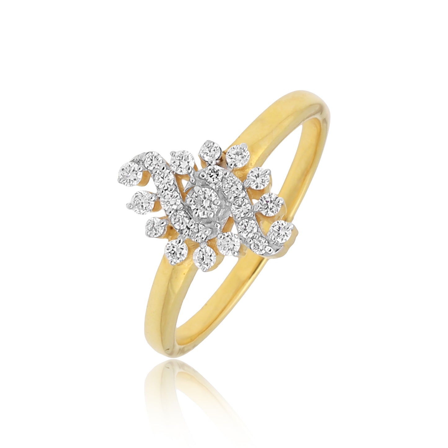 Yellow Gold Serene Diamond Ring
