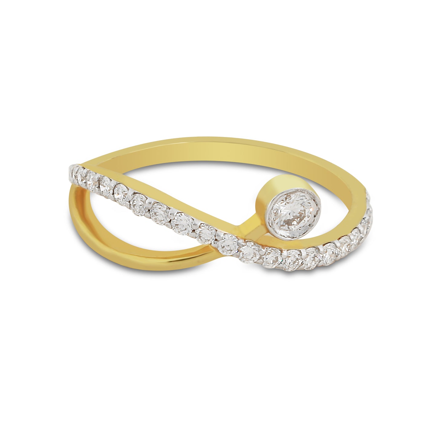 Infinity Twist Diamond Ring
