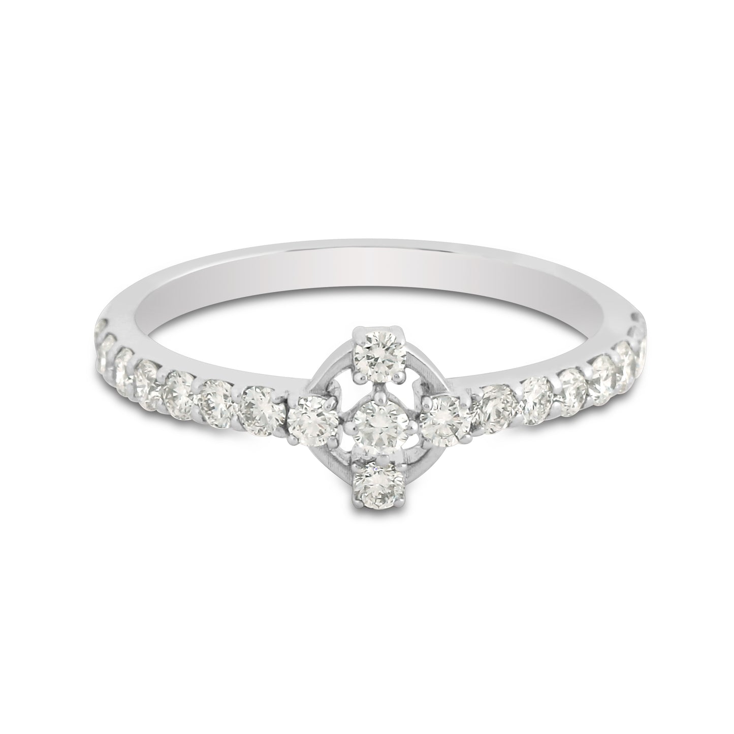 Floral Diamond Ladies Ring