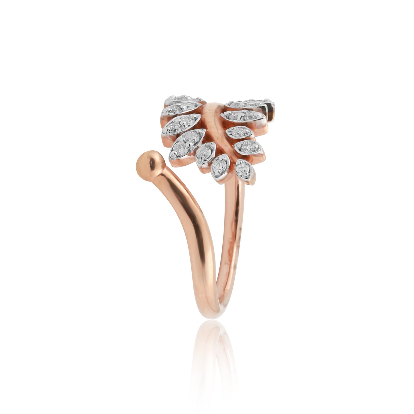 Minimal Diamond Ladies Ring