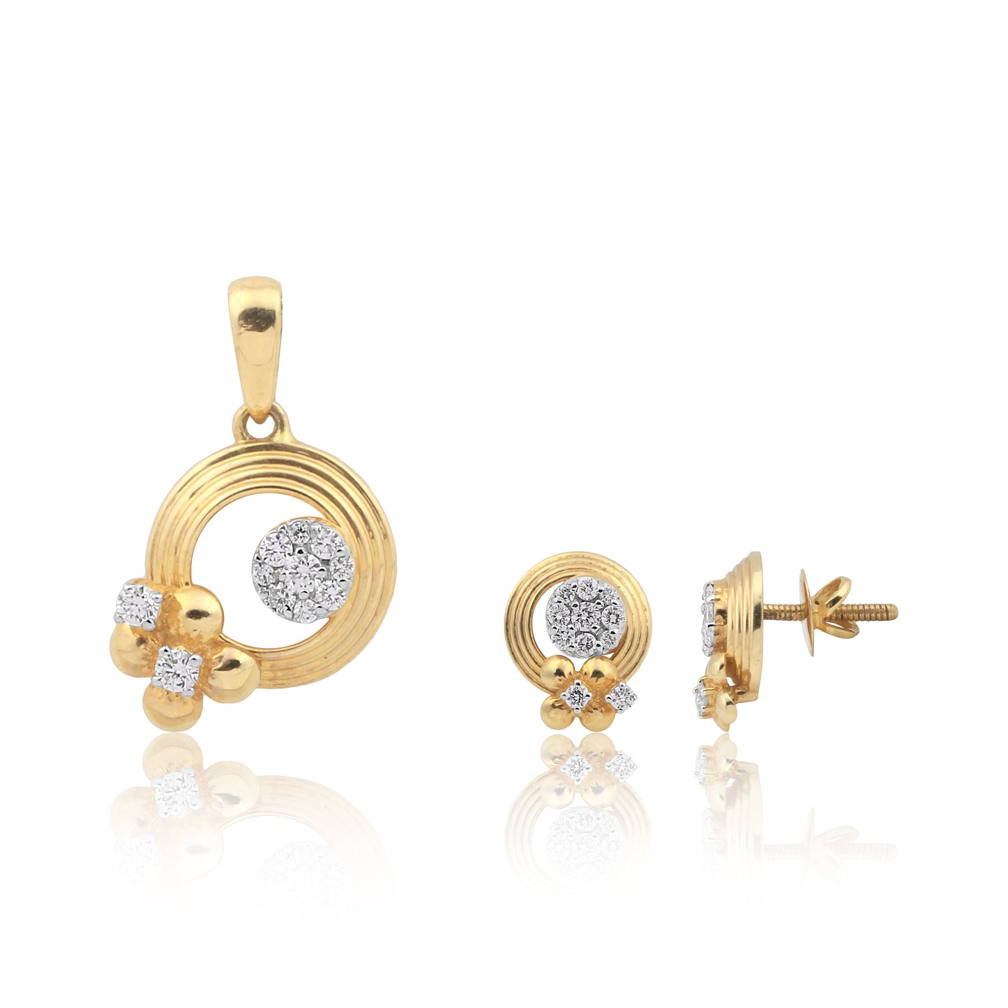 Aurora Diamond Pendant Set
