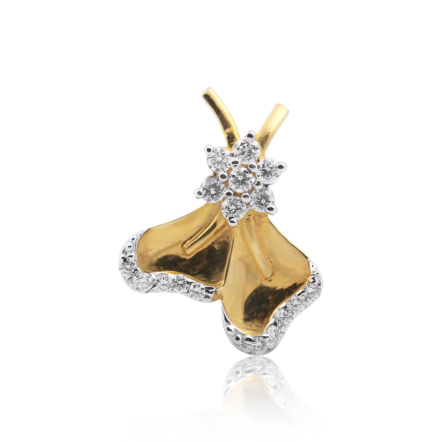Blooming Petal Diamond Pendant Set
