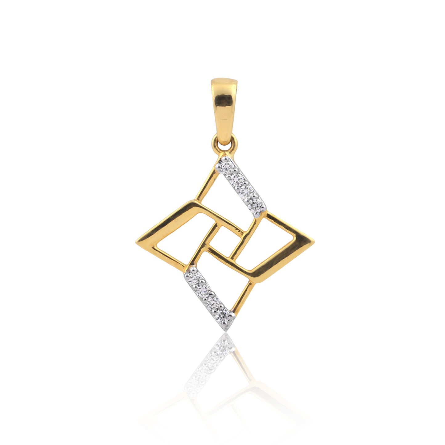 Modern Radiance Diamond Pendant Set