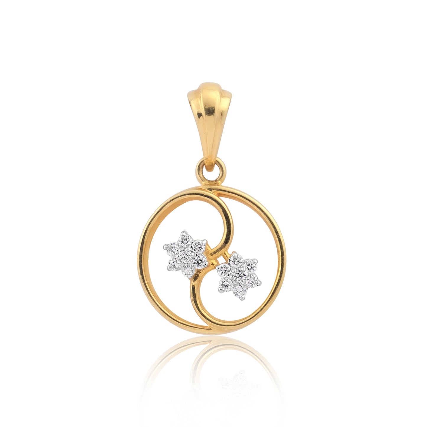 Whispering Bloom Diamond Pendant Set