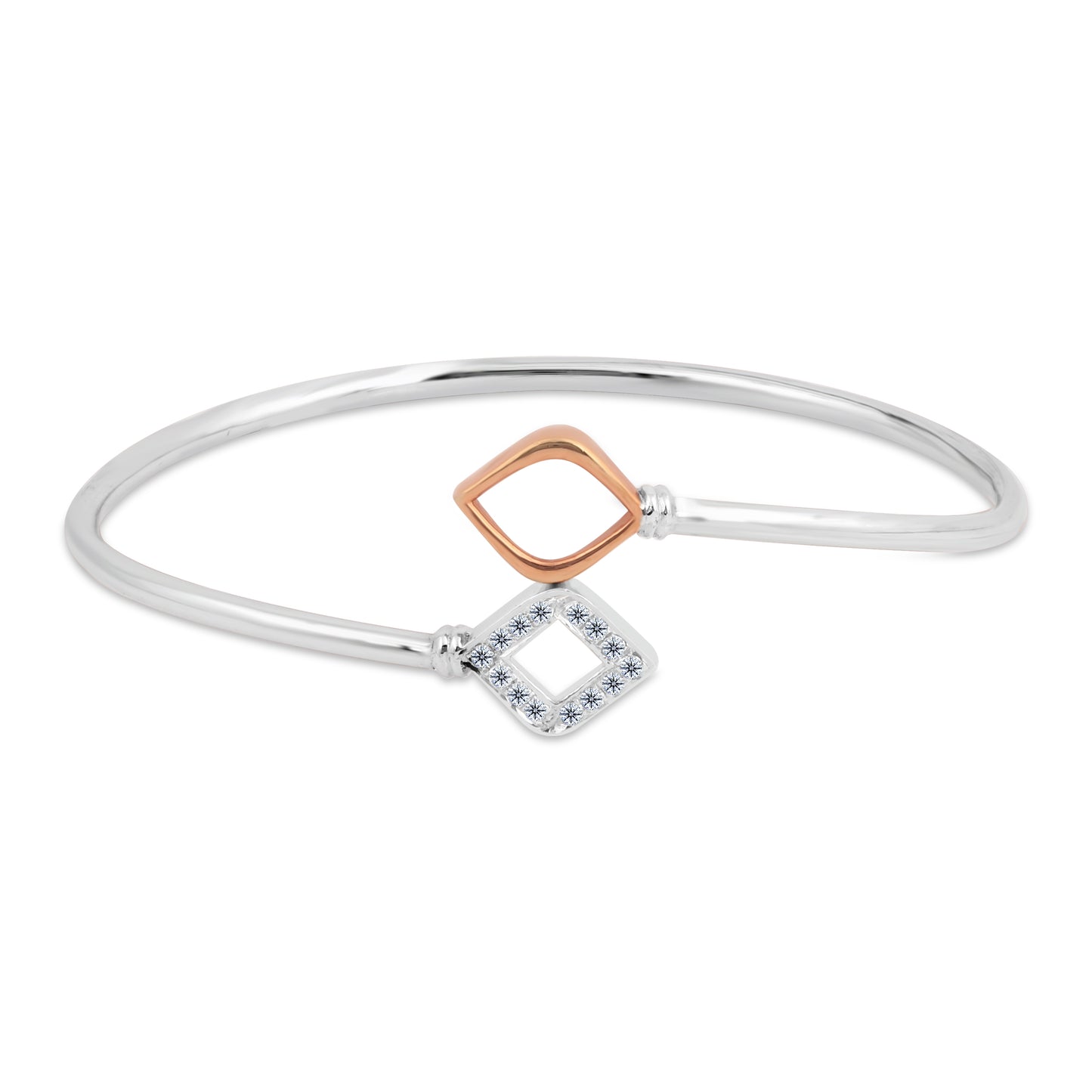 Dual Charm Diamond Bangle