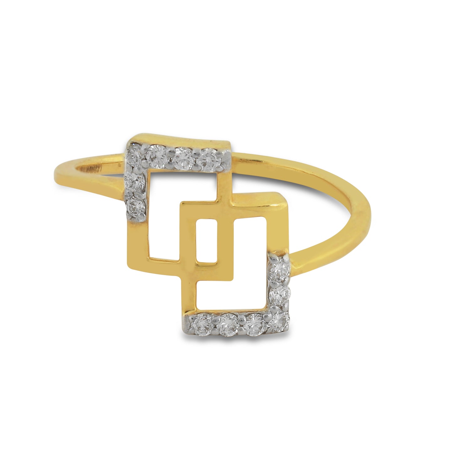 Contemporary Diamond Ladies Ring