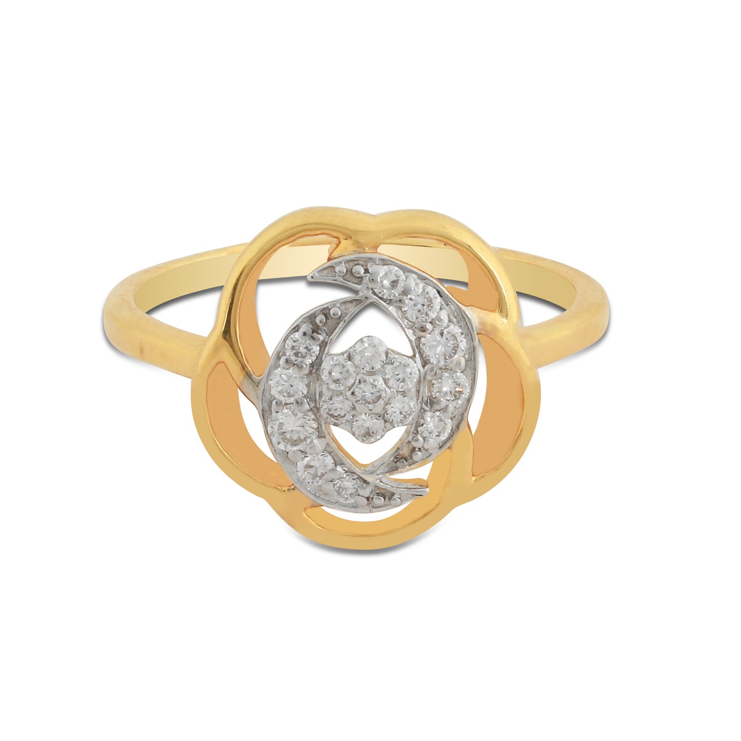 Floral Diamond Ladies Ring