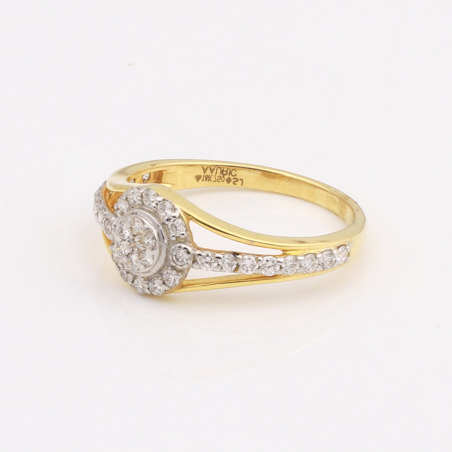 Split Shank Diamond Ring
